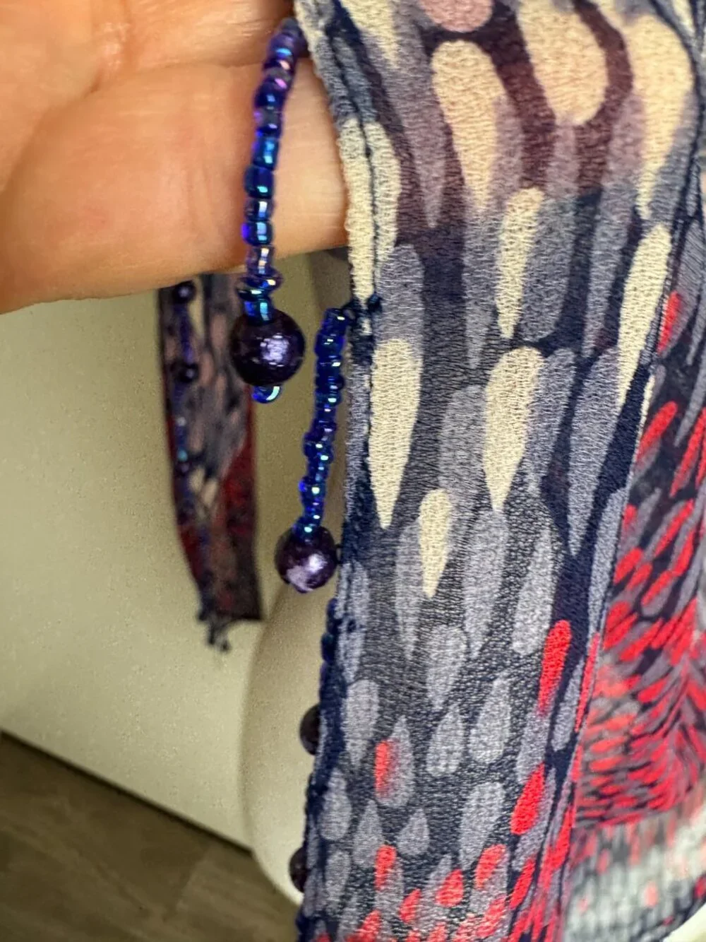 Gotelli Triangle Scarf Wrap Beads